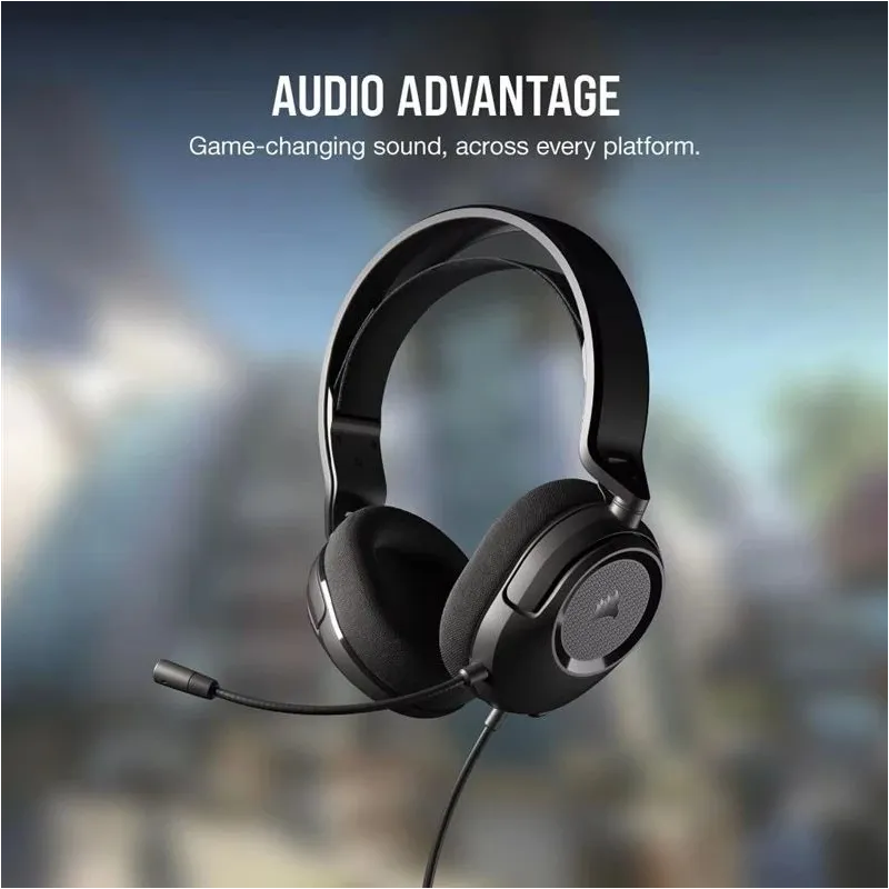 Laidinės žaidimų ausinės Corsair HS35 SURROUND v2. juodos