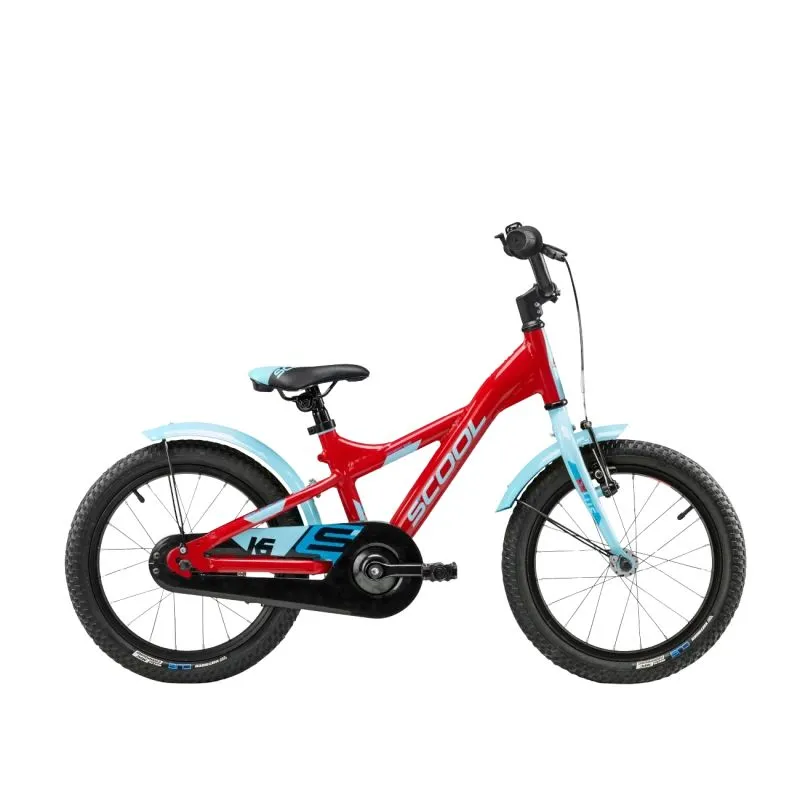 Bērnu velosipēds S´COOL XXlite, 16 sarkans-gaiši zils