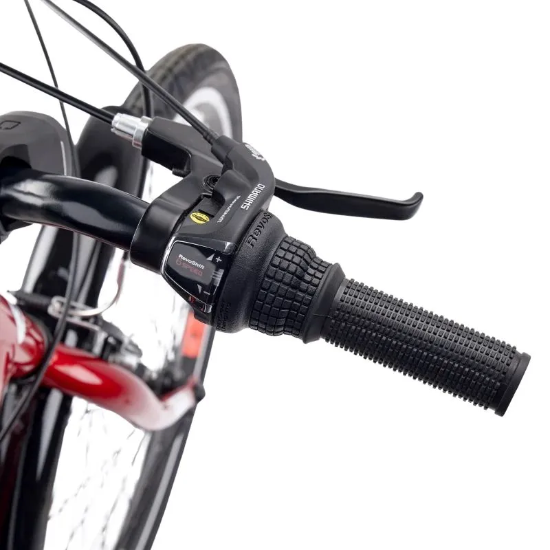 Bērnu velosipēds S'COOL chiX, 24 sarkans-balts