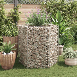 vidaXL gabions, augstā puķu kaste, 100x90x100 cm, sešstūrveida