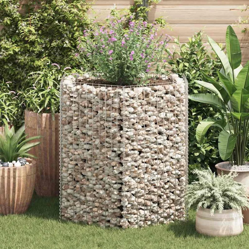 vidaXL gabions, augstā puķu kaste, 100x90x100 cm, sešstūrveida