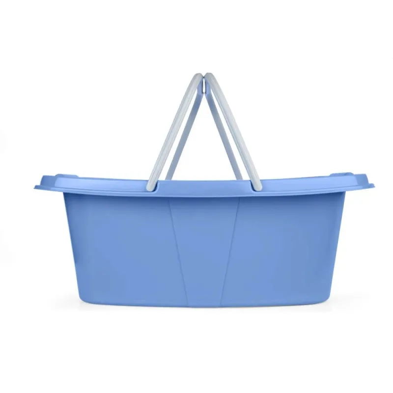 Beldray LA030450CRNFPEU7 Set Of Two Laundry Baskets, White-Blue