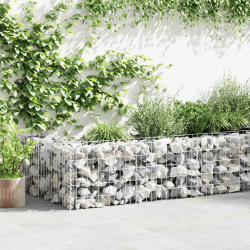 vidaXL gabions, cinkots tērauds, 300x30x50 cm