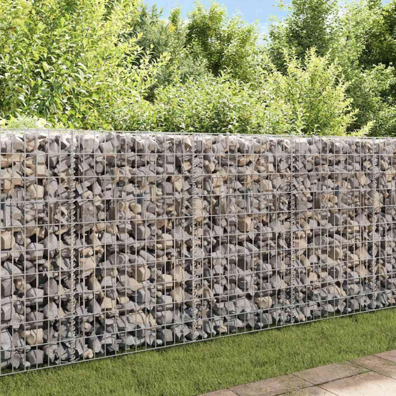 vidaXL gabions, cinkots tērauds, 120x30x50 cm