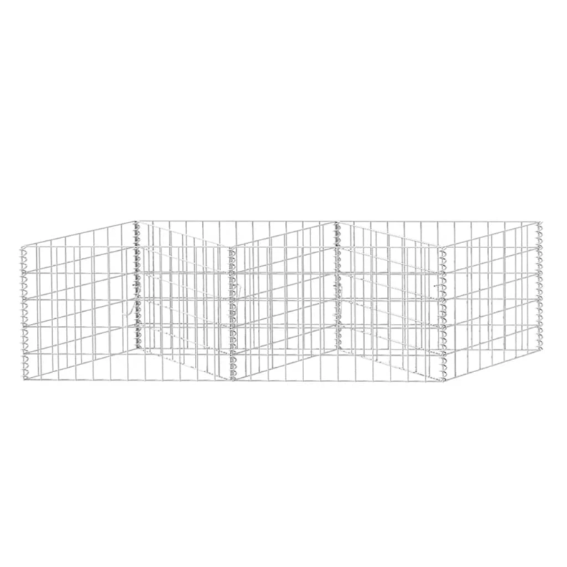 vidaXL gabions, cinkots tērauds, 120x30x50 cm