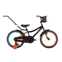 Laste jalgratas TABOU Rocket CS ALU, 18 must-oranž