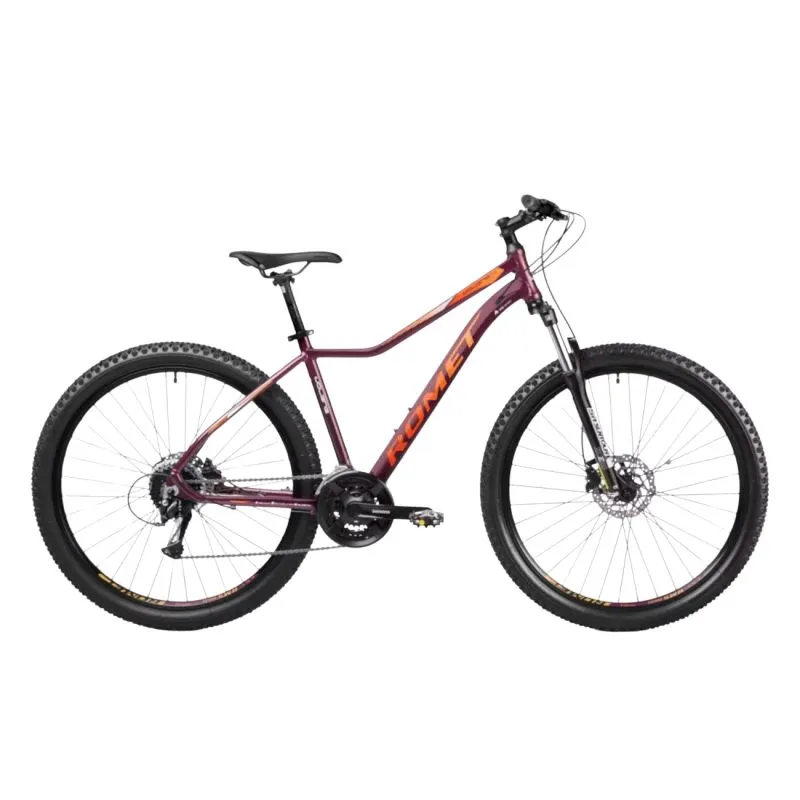 Sieviešu velosipēds ROMET Jolene 7.2, 27.5 tumši sarkanoranžs ,M,