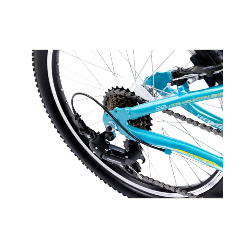 Bērnu velosipēds ROMET Rambler 20 KID 2, tirkīza zils