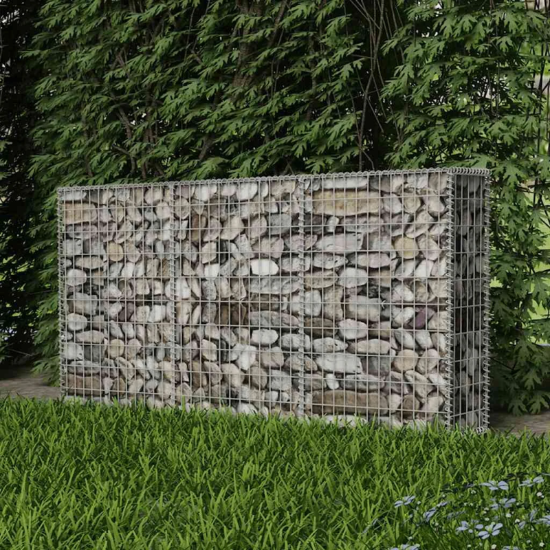 vidaXL gabions, cinkots tērauds, 200x30x100 cm
