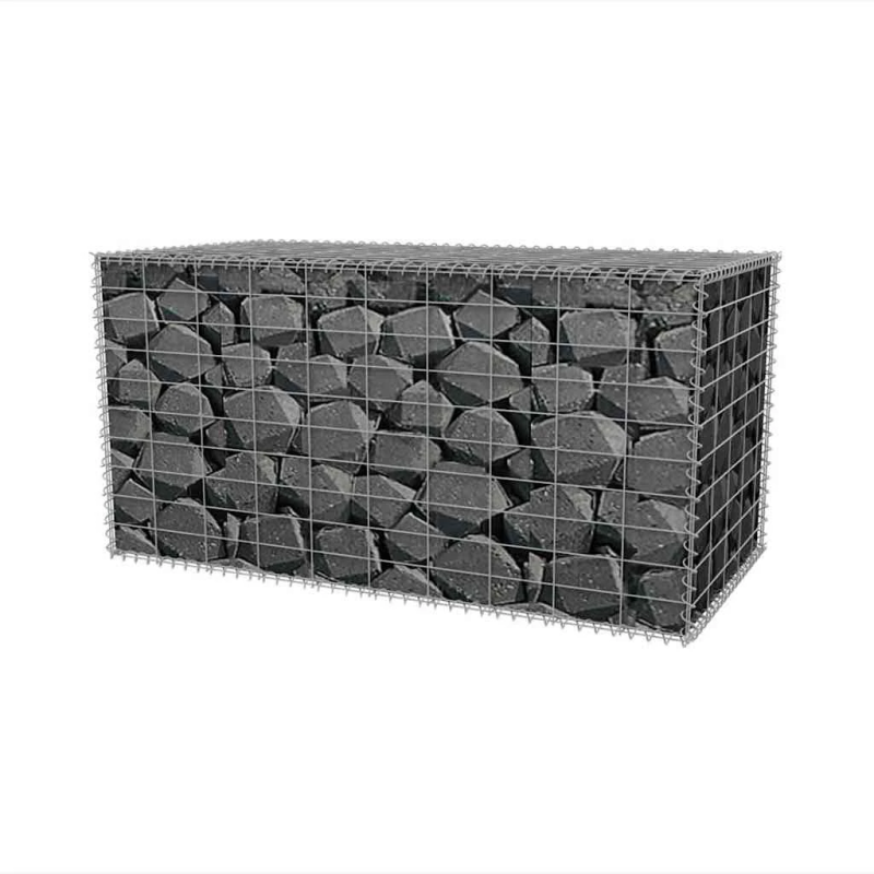 vidaXL gabions, cinkots tērauds, 100x50x50 cm