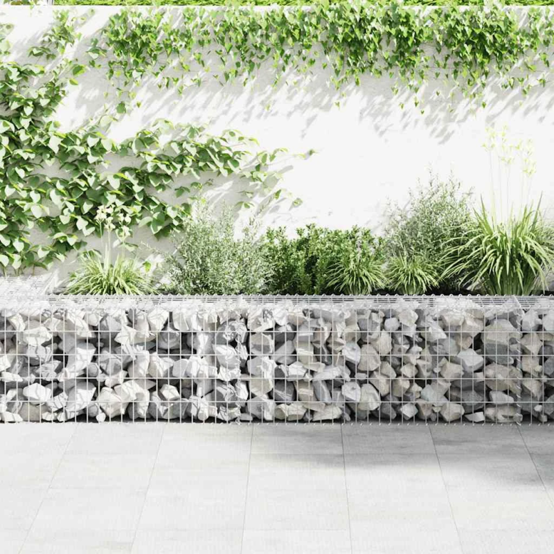 vidaXL gabions, cinkots tērauds, 100x50x50 cm
