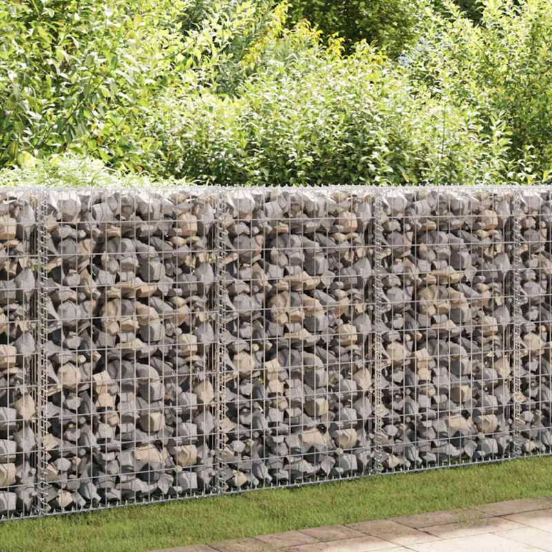 vidaXL gabions, cinkots tērauds, 100x50x100 cm