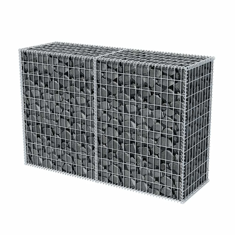 vidaXL gabions, cinkots tērauds, 150x50x100 cm