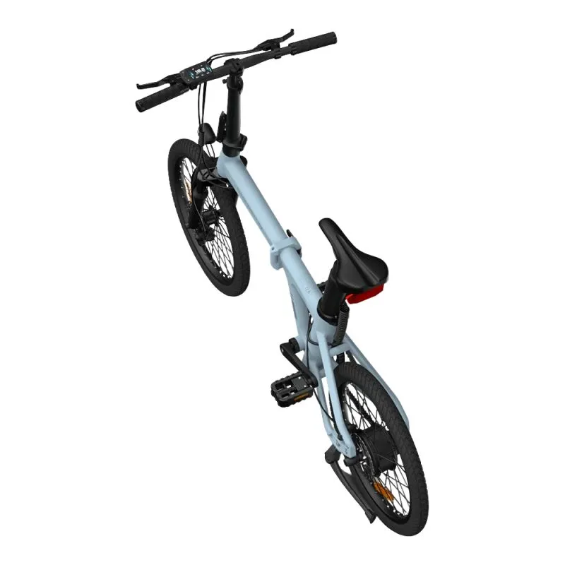 Saliekams elektriskais velosipēds ADO A20S AIR ar priekšējo piekari, zils