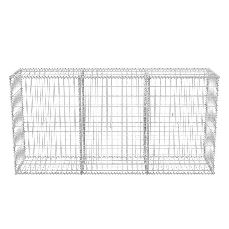 vidaXL gabions, cinkots tērauds, 200x50x100 cm