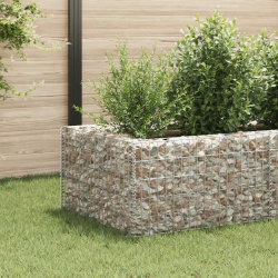 vidaXL gabions, augstā puķu kaste, tērauds, 360x90x50 cm