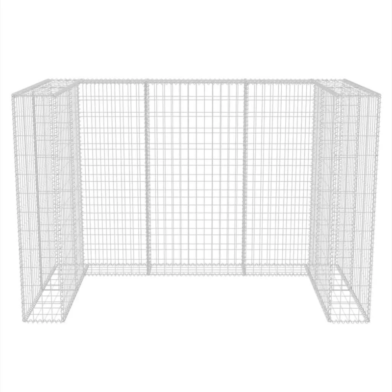 vidaXL gabions atkritumu konteineriem, tērauds, 180x100x120 cm