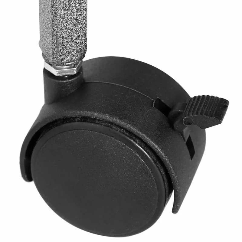 vidaXL putnu būris ar jumtu, 66x66x155 cm, melns tērauds