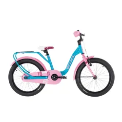 Bērnu velosipēds S'COOL niXe 18 okeāna-rozā