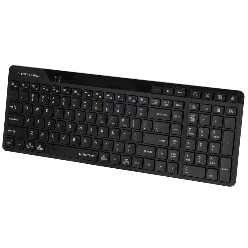 A4Tech 47726 Fstyler FBK27C AS 2.4 GHz+BT ,Silent,, Black