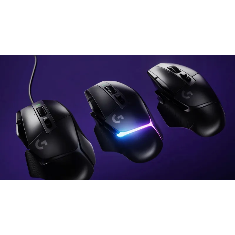 Bezvadu spēļu pele Logitech G502 X LIGHTSPEED. melna