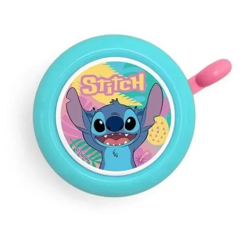 Velosipēdu pulkstenis Stitch, zili rozā