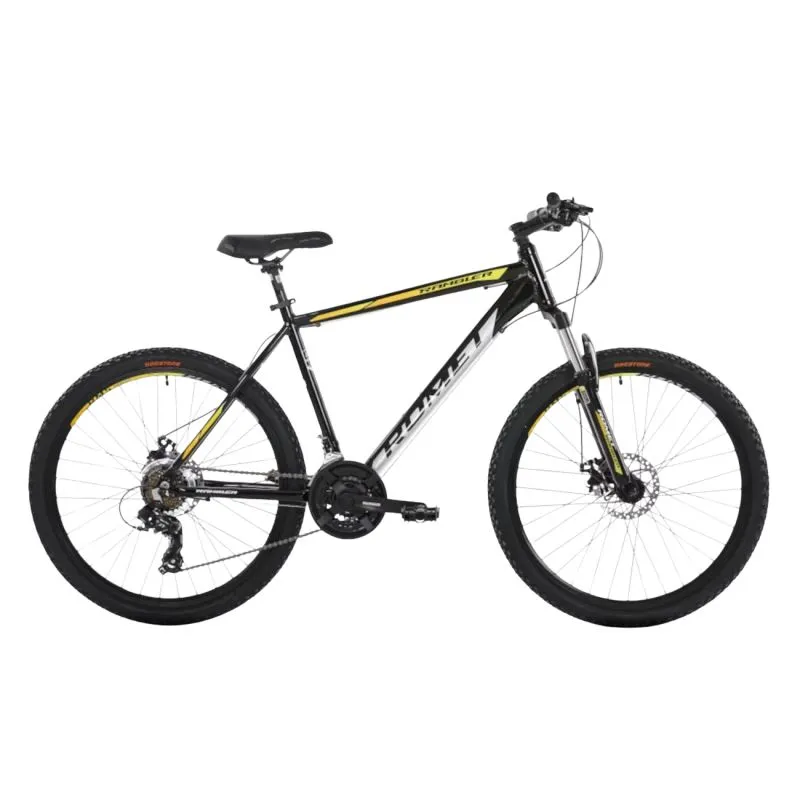 Bērnu velosipēds ROMET Rambler R6.2 ,2024, 26 17 M, melns-dzeltens