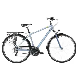 Hibrīda velosipēds ROMET Wagant 0, pelēks-zaļš ,M,