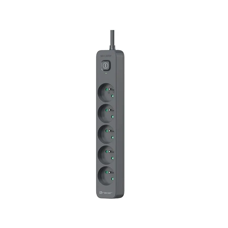 Tracer 47813 Super Line+ Graphite 1.5m ,5 outlets ,
