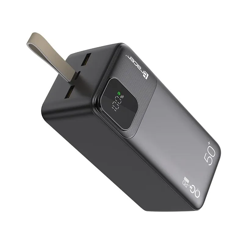 Tracer 47825 Prime-V5 50000mAh QC22.5W+PD20W Power Bank, Black