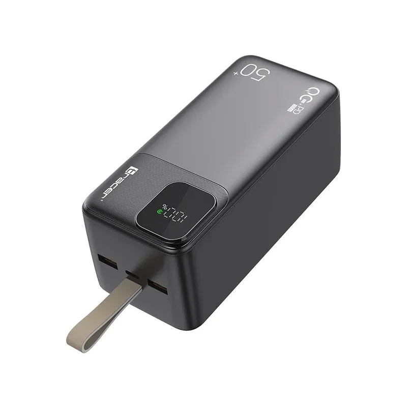 Tracer 47825 Prime-V5 50000mAh QC22.5W+PD20W Power Bank, Black