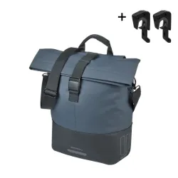 Bagāžas soma BASIL Cove ar MIK āķiem, 14-16 L, zila-melna