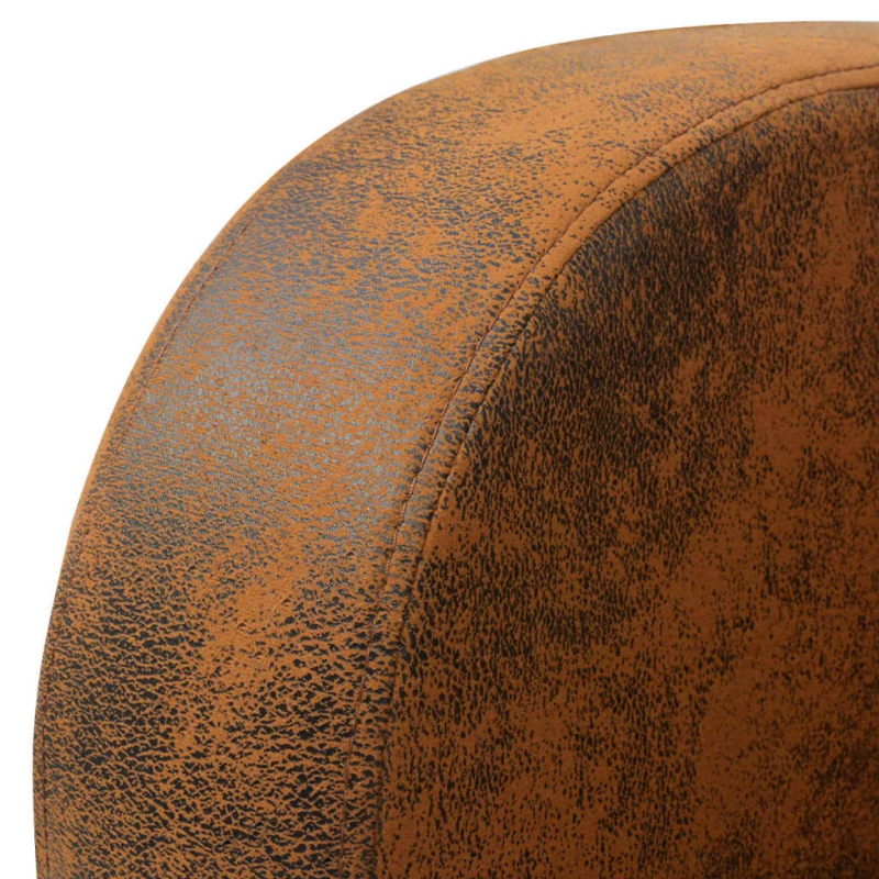 vidaXL atpūtas krēsls, brūna mākslīgā zamšāda