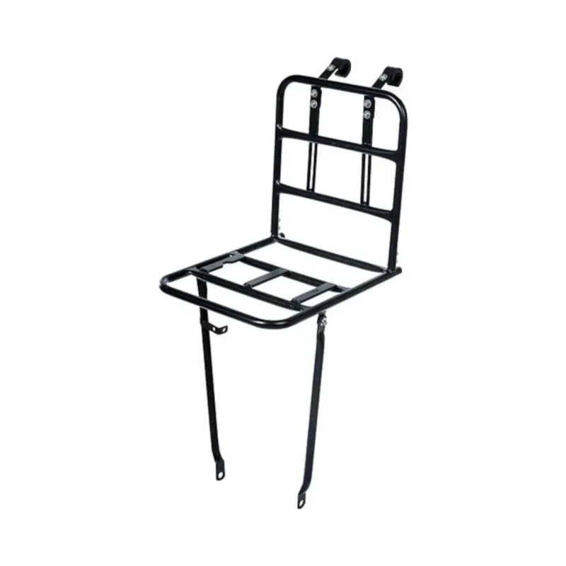BASIL Front Carrier L, melns