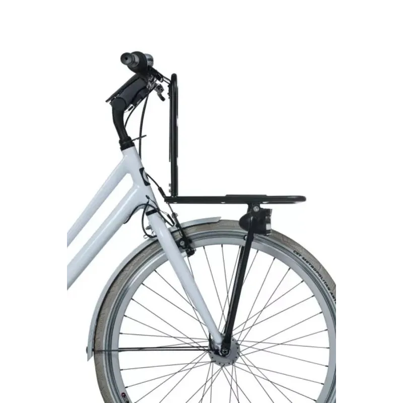 BASIL Front Carrier L, melns