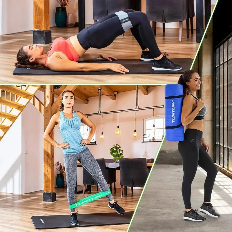 Vingrošanas paklājiņš TUNTURI Fitnessmat NBR, zils