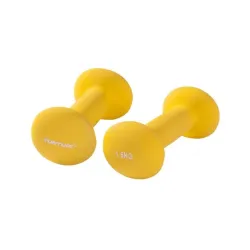 Hanteles TUNTURI Neoprēna hanteles 1.5kg, dzeltenas