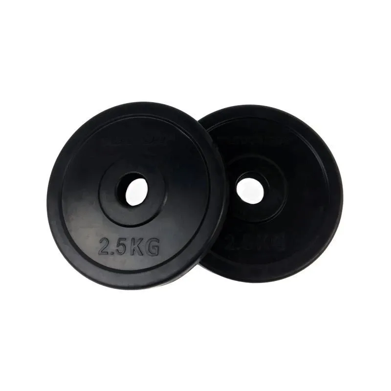 Weight plates TUNTURI Rubber Plates, 30 mm, 2.5 kg ,pair,