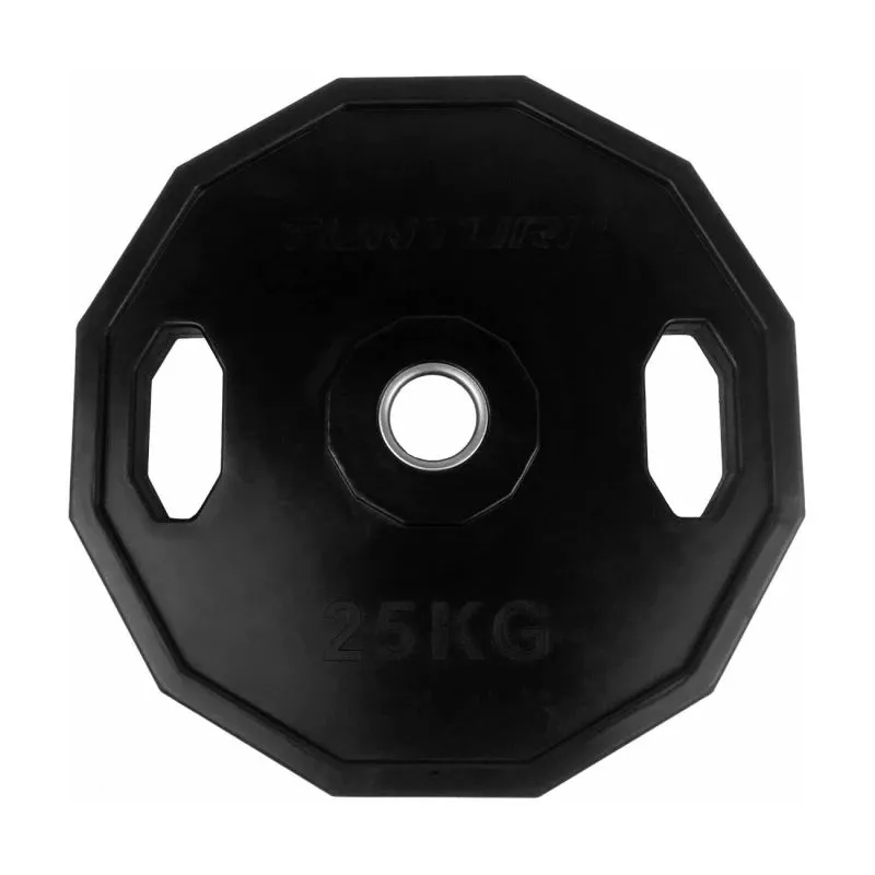 Svara šķīvis TUNTURI Olimpiskā gumijas plāksne, 50 mm, 25 kg