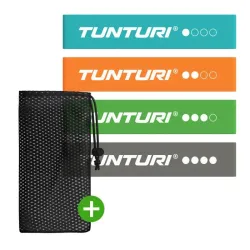 TUNTURI Mini Resistance Band Set, 4 gab
