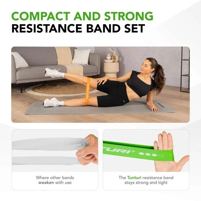 TUNTURI Mini Resistance Band Set, 4 gab