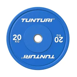 Svaru disks TUNTURI Platinum Bumper Plate, zils, 50 mm, 20 kg