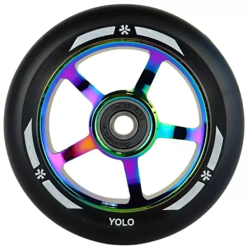 Motorollera ritenis Union Yolo Pro Scooter Wheel 100mm melns-neohroms