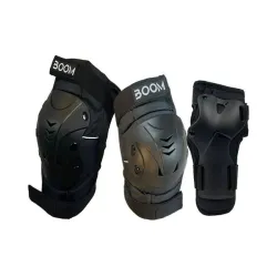 Aizsargi BOOM Classic PLUS Tripple Pad Set, melns ,M,