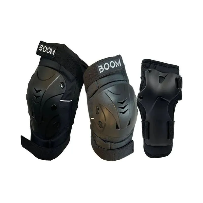 Aizsargi BOOM Classic PLUS Tripple Pad Set, melns ,M,