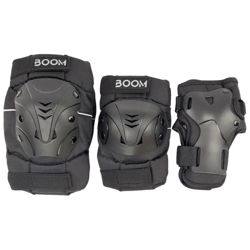 Aizsargi BOOM Classic PLUS Tripple Pad Set, melns ,M,