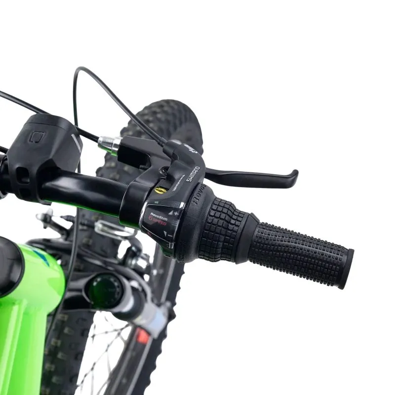 Bērnu velosipēds S'COOL Xroc, 20 neona zaļš-okeāna krāsas
