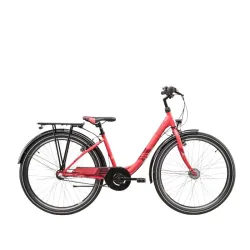 Bērnu velosipēds S´COOL Wave Steel LTD, 26 koraļļu-sarkans