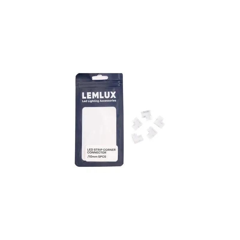 Led lentes stūra savienotājs 10mm 5 gab.