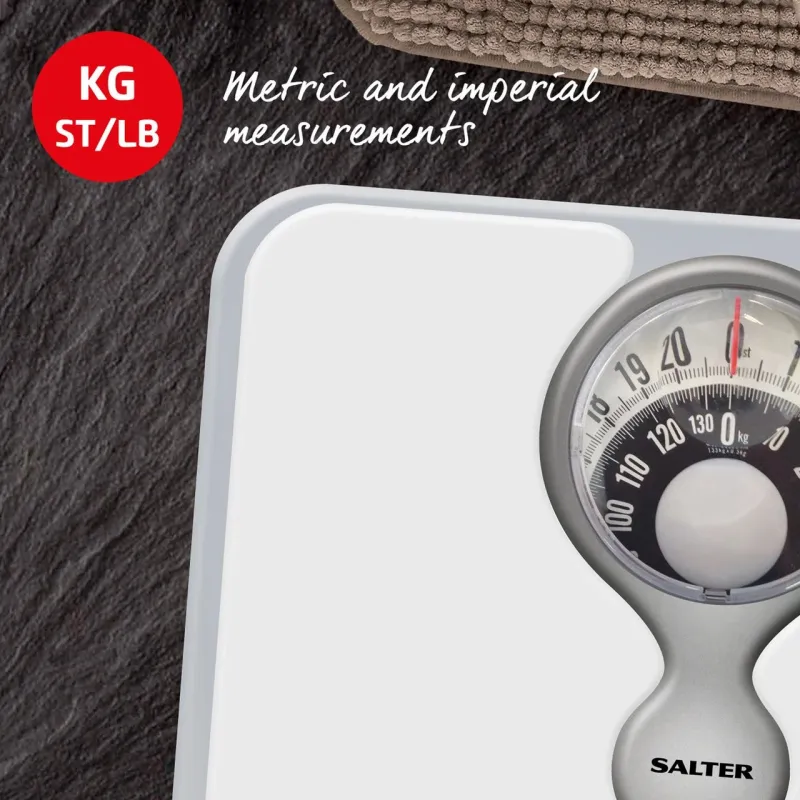 Salter 484 WFEU12 Magnifying Lens Bathroom Compact Mechanical Scale